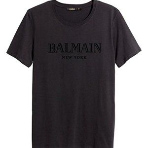 Balmain X H&M Women's Small T Shirt Velvet Detail